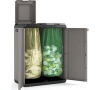 Armadio resina pvc raccolta differenziata umido split 68x39x85cm keter