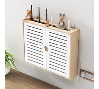 Armadio router WiFi da parete, elegante organizer per la gestione dei cavi, per soggiorno, ufficio, camera da letto