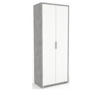 Armadio Sarmog ADB354CEBNIK DOUBLE Db354k Cemento e Bianco neve