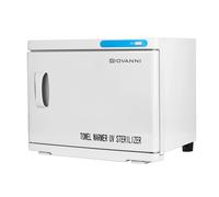 Armadio Scaldasalviette con Sterilizzatore UV-C 23L per Centro Estetico Bianco