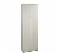 Sarmog Armadio 2 ante, armadio camera da letto, armadio salvaspazio, 3 ripiani regolabili e 1 fisso, Made in Italy, Kit H183 L62 P34 Cm