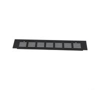 Armadio scarpiera armadio computer - Copertura di ventilazione nera con finitura lucida Simple Place Clean 60 mm alluminio rettangolare sfiato per griglia (60 x 300 mm)