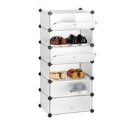 Armadio scarpiera in plastica Mobiletto porta-scarpe Armadietto componibile