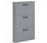Armadio scarpiera slim 3 ante 108 cm mobile Scarpiere legno cemento made italy