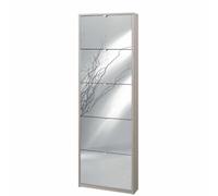 Armadio scarpiera slim olmo con 5 ante a specchio Scarpiere italiane scarpe
