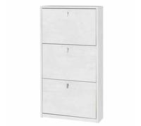 Armadio scarpiera slim scarpiere salvaspazio 3 ante legno bianco made in italy