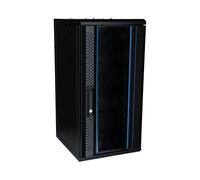 Armadio server 15U da 10 pollici con anta in vetro 370 x 450 x 770 mm (L x P x A) - nero - per casa e ufficio