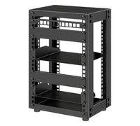 Armadio Server 8U, Mini Rack Server da 10 Pollici per Rete, Server, Dispositivi A/V e Progetti Fai da Te, Profondità 7,87 Pollici, Nero