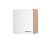 Armadio Pensile 50 CM Rovere Ruvido-Segato Bianco/Grigio/Nero Merle respekta
