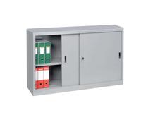 Armadio sopralzo in ferro ante scorrevoli e serratura cm.120x60x100h 1 ripiano p