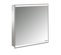 Armadio specchio luminoso emco prime 2, 600 mm, una porta, battuta a sinistra,