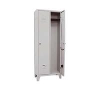 ARMADIO SPOGLIATOIO A DUE POSTI MONTATO cm.66x33x180h. PROMETAL