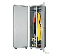 ARMADIO SPORCO PULITO RESINA 1 ANTA 2 SCOMPARTI SERRATURA 175X59X39 SPOGLIATOIO