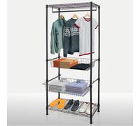 Armadio, Stand Aperto Per Abiti Con Barra Per Abiti E Ripiani, Harold