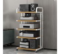 Armadio stereo di alta qualità e rack audio alto 106 cm mensola mobile HiFi per uffici sale di registrazione Home Theater Media Storage & Amplificatore Rack per componenti audio