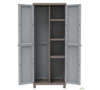 ARMADIO TERRY RESINA PER ESTERNO 2 ANTE PORTASCOPE RIPIANI 68X39X170H GIARDINO