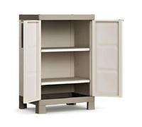 Armadio in resina plastica tuttopiani 2 ante basso EXCELLENCE 45x56x97 cm