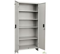 ARMADIO TUTTOPIANI 2 ANTE SPORTELLI CM.175X80X40 KIT LAMIERA RIPIANI REGOLABILI