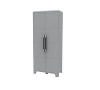 Armadio tuttopiani a 2 ante in resina con 3 ripiani modulabili esterno balcone