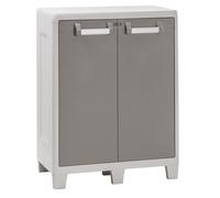 Armadio tuttopiani basso lucchettabile con 2 ripiani regolabili e 2 ante Urban XL Toomax