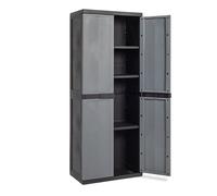 Armadio tuttopiani in resina a 2 ante e 3 ripiani regolabili Mini Trend Toomax