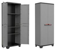Keter Armadio Stilo Alto, 3 ripiani, 45 Kg di portata, Grigio, 68x39x173H cm grey