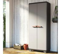 Keter Armadio Stilo Alto, 3 ripiani, 45 Kg di portata, Grigio, 68x39x173H cm grey