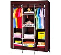 Armadio Vestiario In Tessuto Con Ante Con Cerniera Misure 175x130x45c