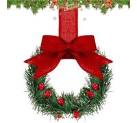 Armadio Wreaths,Artificial 5.12 inch Decorations,Ribbon Bow Berry Design 4x55cm Christmas Kitchen Cabinets Wreaths | for Effortless Cabinet Upgrade Farmhouse Porch Stairs Window Chair Car Garage