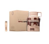 Armaf Odyssey Toffee Coffee Eau de Parfum 100 ml Profumo Arabo Unisex a Lunga Durata, Include Atomizzatore Ricaricabile Fragranza Orientale con Note di Caffè, Dolce Latte e Vaniglia (Toffee Coffee)