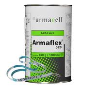 Armaflex Armacell Colla 520 per piastre e tubi in gomma da 1,0 litri + cordino Scorprotect®