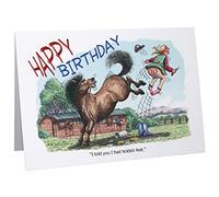 Armand Foster - Biglietto di auguri con scritta "Happy Birthday Horses & Ponies"