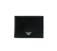 Emporio Armani Business Regenerated Portafoglio nero, pelle sintetica, uomo