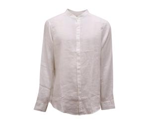 Armani - Af146199 Camicia Coreana Linen Shirt - - Shirts - Uomo - Bianco - S