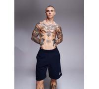 Armani - EA7 - Pantaloncini da jogging blu navy con logo W33.4