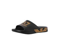 ARMANI EA7 Slider Crusher Distance con Maxi Logo XBP008 (40, Black/Gold)