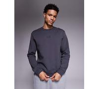 Armani - EA7 Train Core - Felpa color antracite con logo centrale-Grigio 40