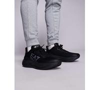 Armani - EA7 Wave Cracking - Sneakers in rete tecnica nere con logo-Nero 46