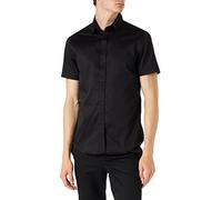 Armani Exchange Stretch Satin Slim Camicia, Nero (Black 1200), X-Large Uomo