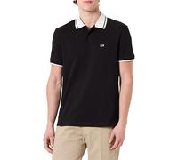 Armani Exchange 3D Embroidered Back Collar Logo Polo, Nero, M Uomo