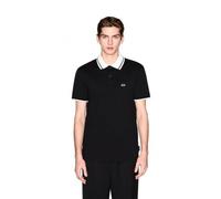 Armani Exchange 3D Embroidered Logo Back Collar Logo Polo Uomo (Pacco da 1)