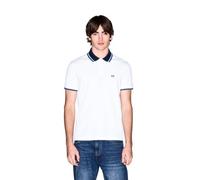 Armani Exchange 3D Embroidered Logo Back Collar Logo Polo Uomo (Pacco da 1)