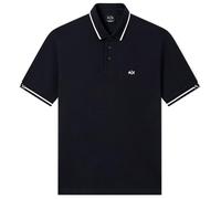 Armani Exchange 3D Embroidered Sleeves Logo Bicolor Collar Polo, Navy Scuro, XL Uomo