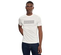 Armani Exchange, ,Tops ,Uomo ,Bianco ,L T-shirt a maniche corte e girocollo in cotone