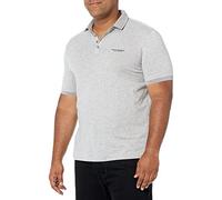Armani Exchange 4 Buttons Polo, Grigio (Bros BC06 Alloy Htr 3901), X-Small Uomo