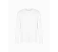 Armani Exchange 8NZM77 Maglia a Maniche Lunghe, Uomo, Bianco, XL