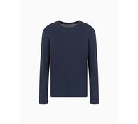Armani Exchange 8NZM77 Maglia a Maniche Lunghe, Uomo, Blu, S
