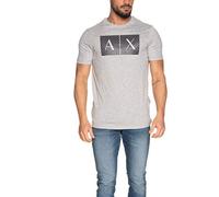 Armani Exchange 8nztck, Maglietta a Maniche Corte, Uomo, Grigio (B09B Htr Grey 3929), S
