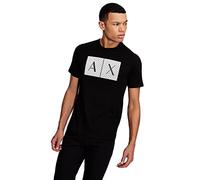 Armani Exchange 8nztck_z8h4z Short Sleeve V Neck T-shirt Nero S Uomo