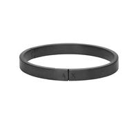 Armani Exchange A|X - Bracciale rigido da uomo, in acciaio INOX, colore: Nero